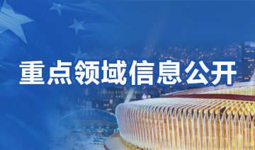 重點領域信息公開