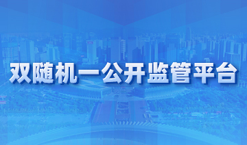雙隨機一公開監管平臺